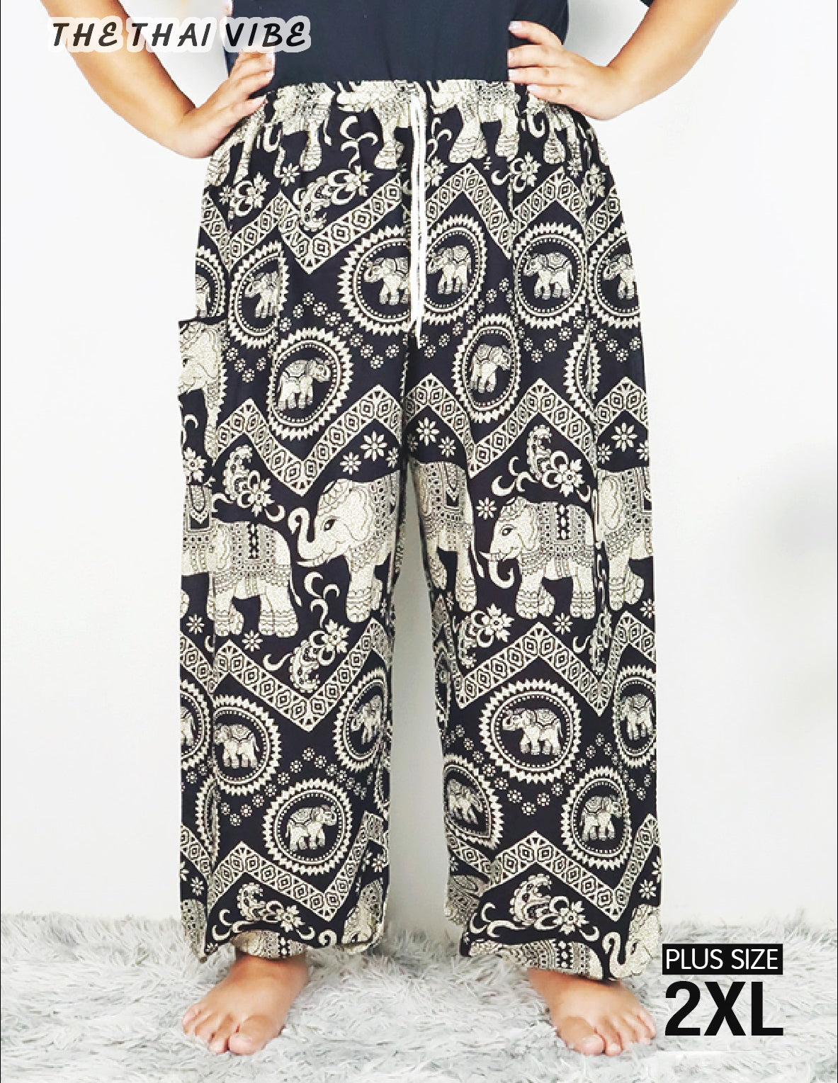 PLUS SIZE ELEPHANT STRING PANTS JUMPER LEGS