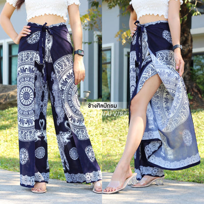 4 ROPE PALAZZO PANTS ELEPHANT DESIGN C3-11