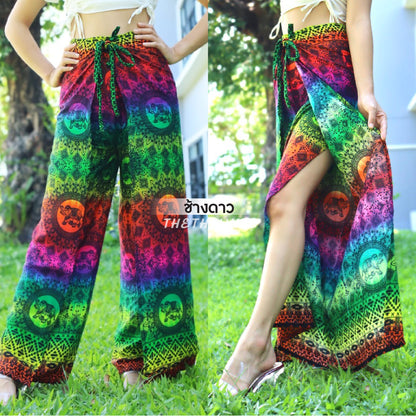 4 ROPE PALAZZO PANTS ELEPHANT DESIGN