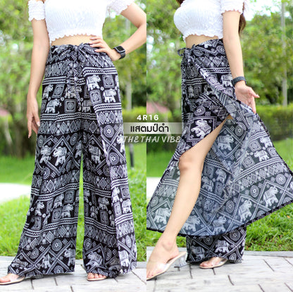 4 ROPE PALAZZO PANTS ELEPHANT DESIGN