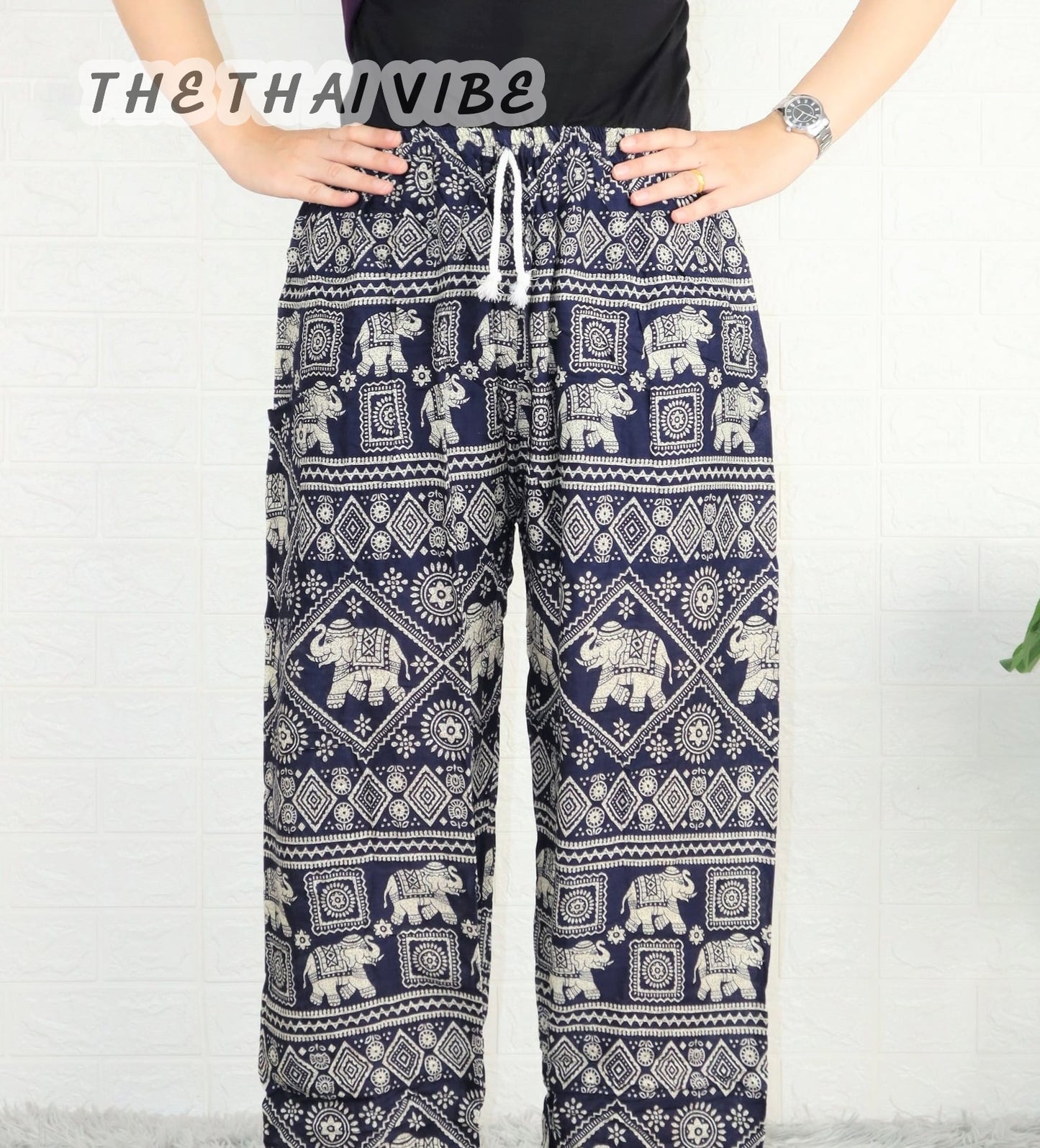 ELEPHANT STRING PANTS STRAIGHT LEGS