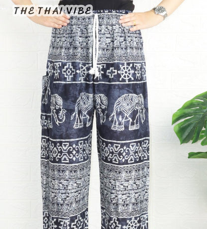 ELEPHANT STRING PANTS STRAIGHT LEGS