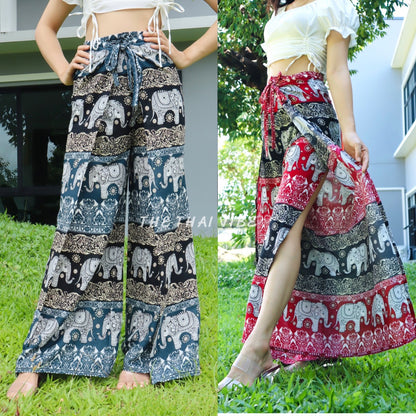 4 ROPE PALAZZO PANTS ELEPHANT DESIGN C3-06