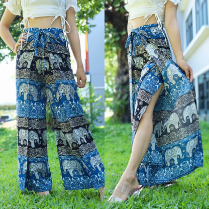 4 ROPE PALAZZO PANTS ELEPHANT DESIGN C3-06