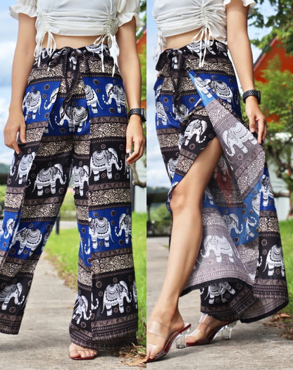 4 ROPE PALAZZO PANTS ELEPHANT DESIGN C3-14