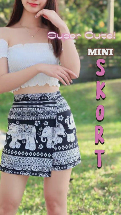 HIGH WAISTED MINI SKORTS